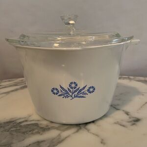 Vintage CorningWare Blue Cornflower 2QT Saucemaker P-65-B With Lid Made In USA